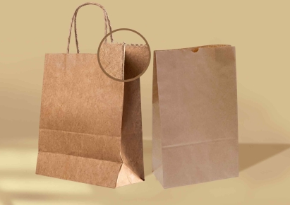 Serrated top paper bags