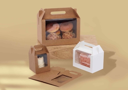 Window cake boxes